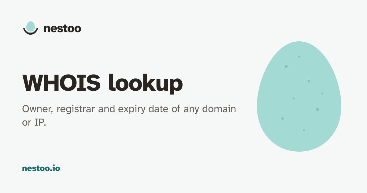 WHOIS Lookup: Domain Owner, Expiry Date & Availability | nestoo